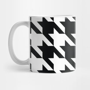 Classic Houndstooth Black and White Pattern Mug